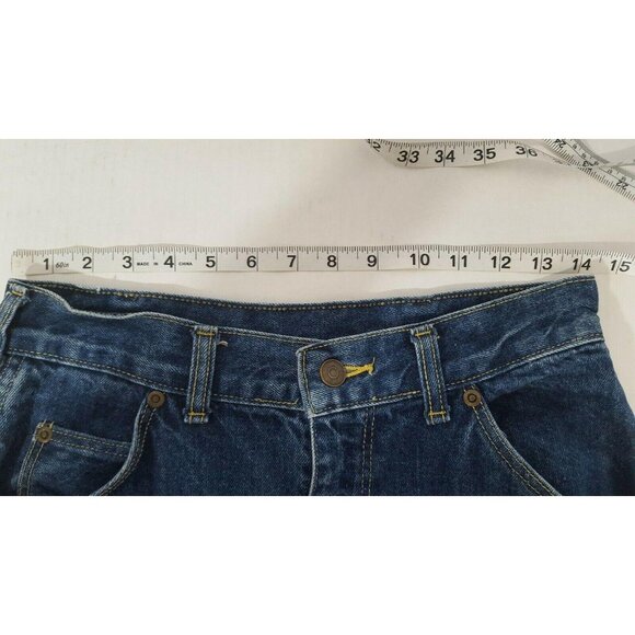 Picket Post Jeans 28/30 High Waist Denim Mom Tapered Leg Retro Vtg 80s USA - Picture 3 of 10